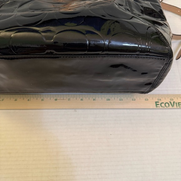 Coach Peyton Embossed Signature C Patent Leather Tote Bag - Picture 9 of 15